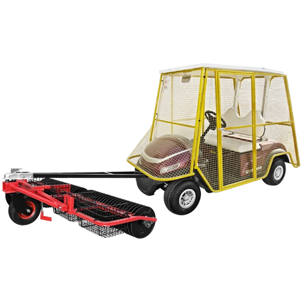 Carrello elettrico per la raccolta delle palline